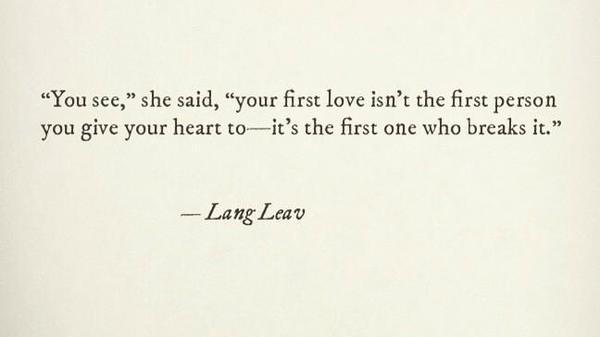 Lang Leav - Wrote this today. Sometimes when we are too close to something,  the truth can get blurry. Do you ever get that feeling? Xo Lang .