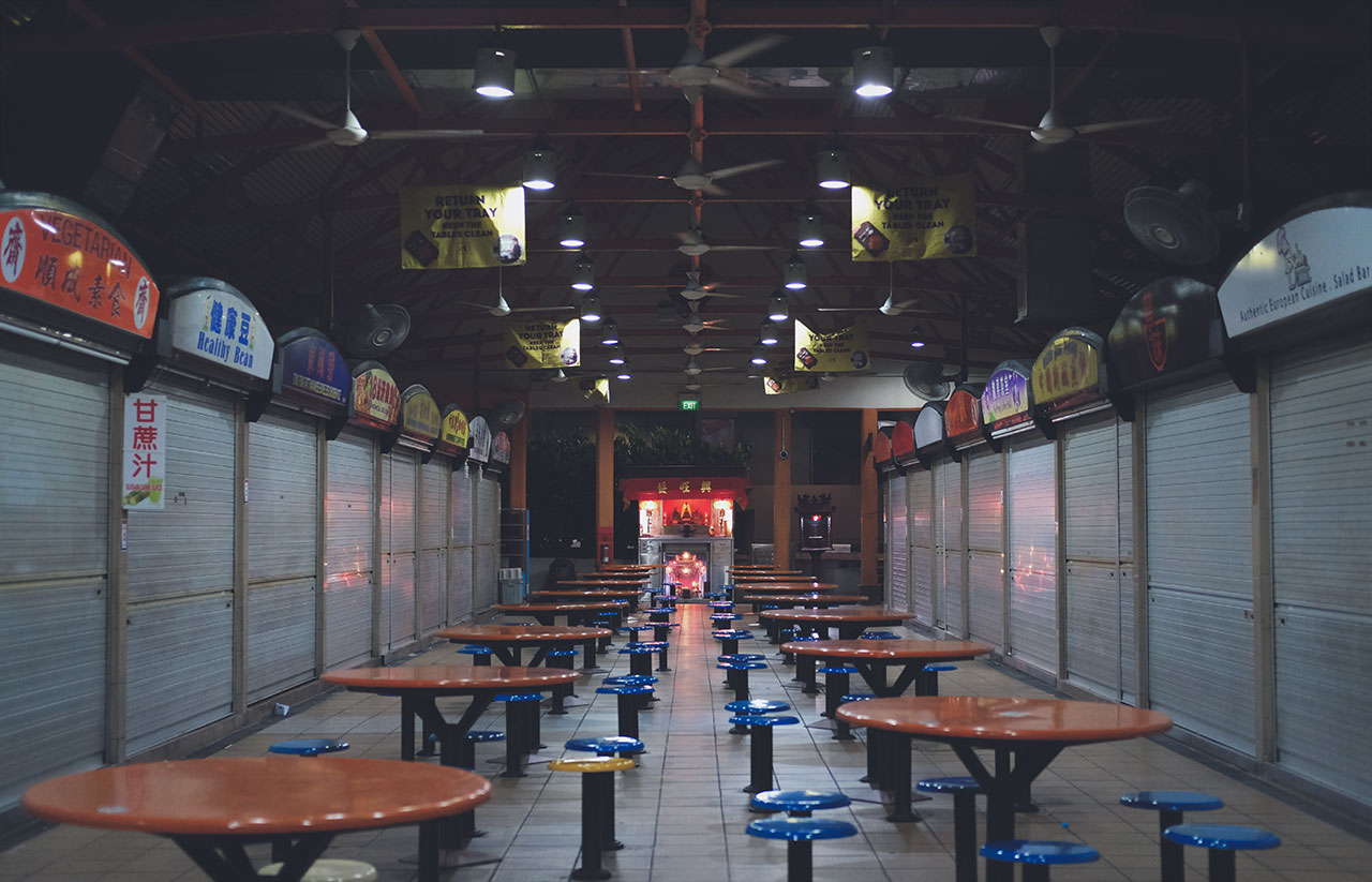 Midnight at Maxwell Food Centre: A Shadow of a Once Lucrative Hawker Business