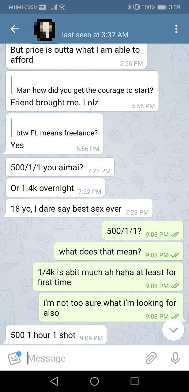Telegram sex chat