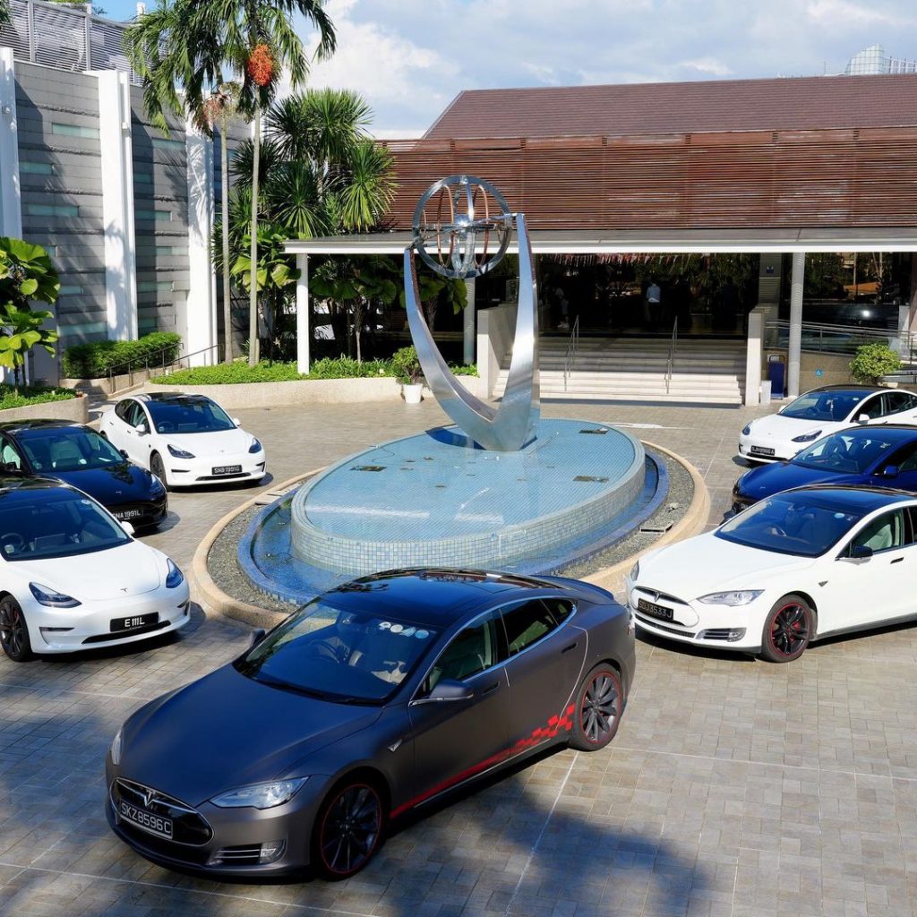 Tesla in Singapore, luxury EVs