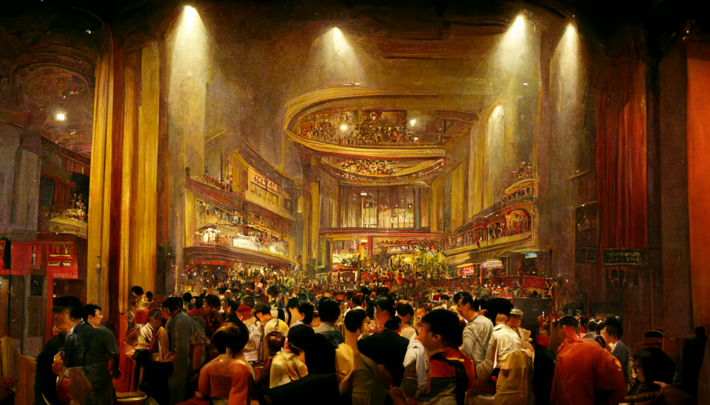 Victoria Theatre as designed by an AI