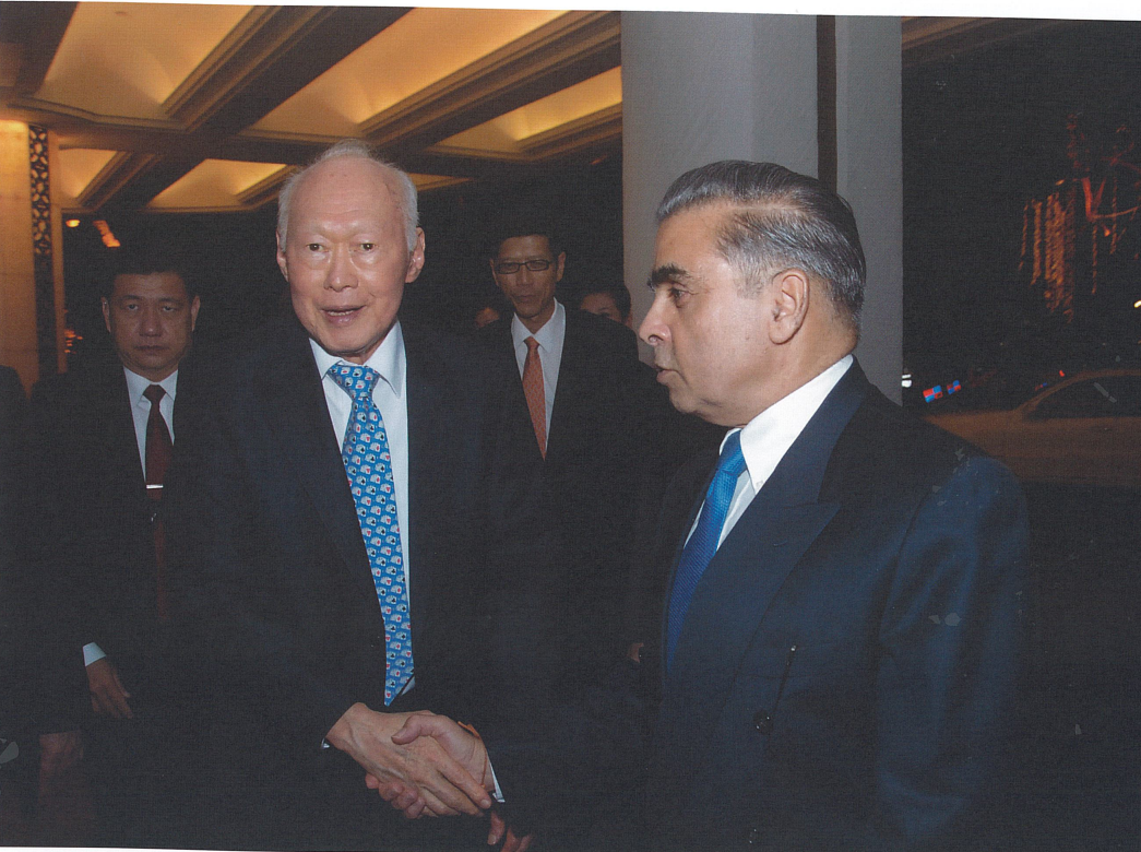 With Lee Kuan Yew