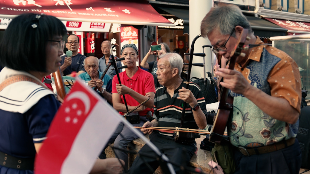 feel young band elderly retiree old people